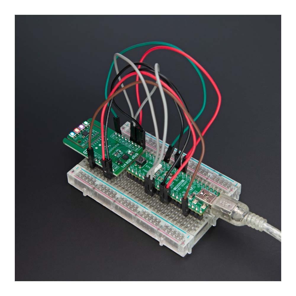 Mikroelektronika d.o.o. MIKROE-6240 1x4 RGB Click Board - The Debug Store UK