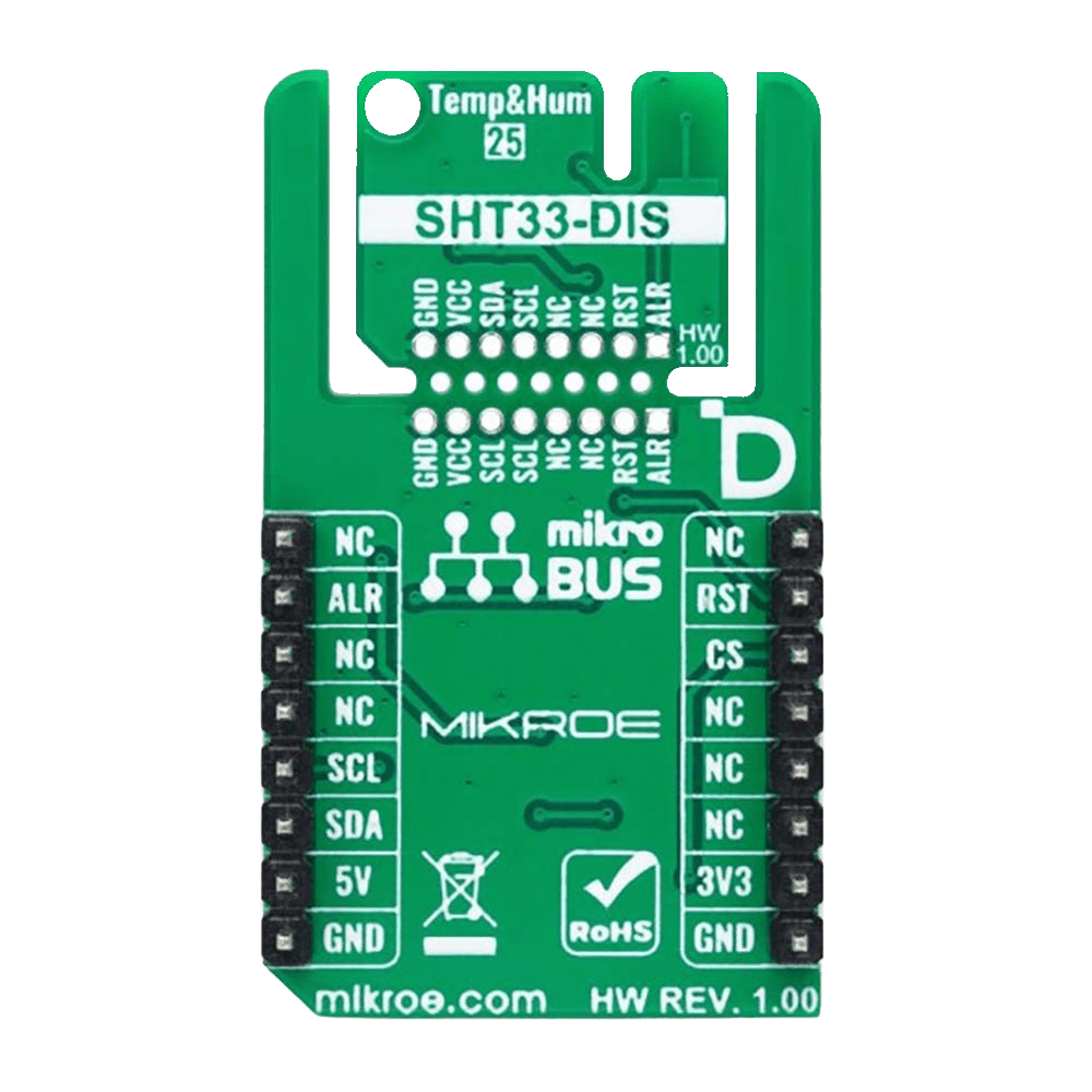 Mikroelektronika d.o.o. MIKROE-6241 Temp&Hum 25 Click Board - The Debug Store UK