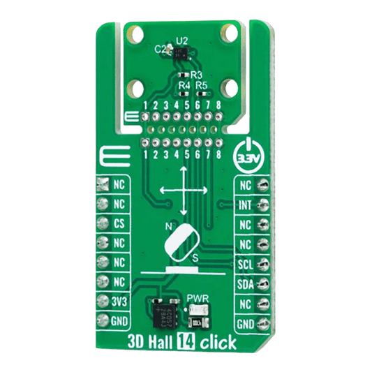 Mikroelektronika d.o.o. MIKROE-6242 3D Hall 14 Click Board - The Debug Store UK