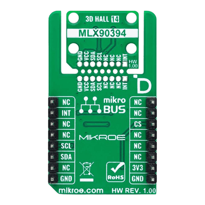 Mikroelektronika d.o.o. MIKROE-6242 3D Hall 14 Click Board - The Debug Store UK