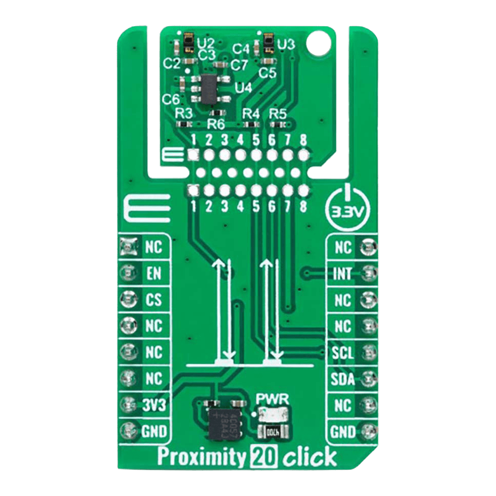 Mikroelektronika d.o.o. MIKROE-6243 Proximity 20 Click Board - The Debug Store UK