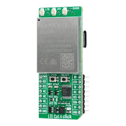 Mikroelektronika d.o.o. MIKROE-6256 LTE Cat.4 for Europe Click Board - The Debug Store UK