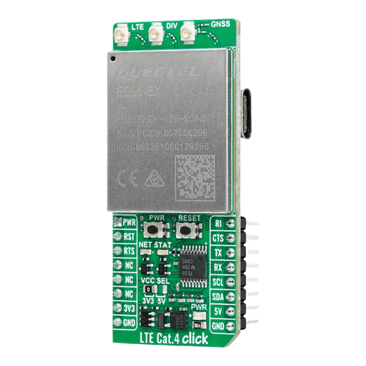 Mikroelektronika d.o.o. MIKROE-6256 LTE Cat.4 for Europe Click Board - The Debug Store UK