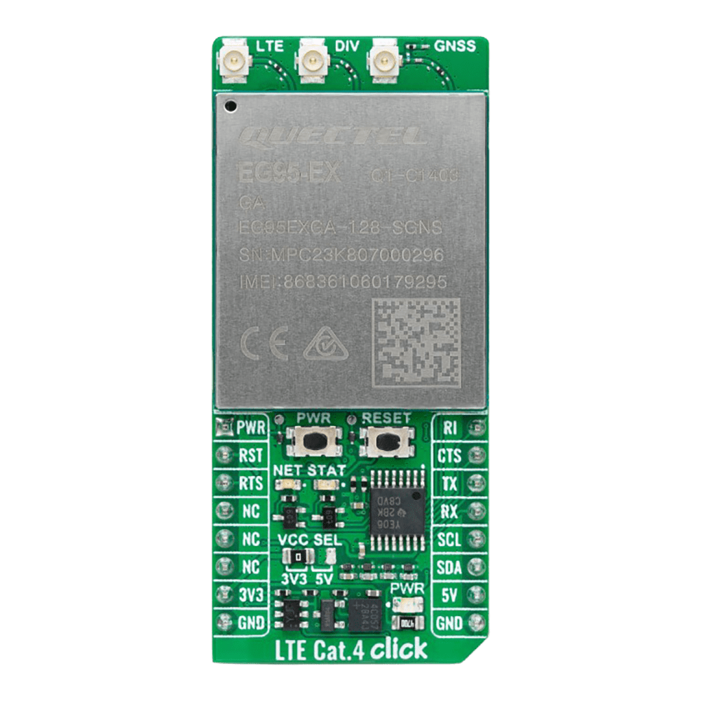 Mikroelektronika d.o.o. MIKROE-6256 LTE Cat.4 for Europe Click Board - The Debug Store UK