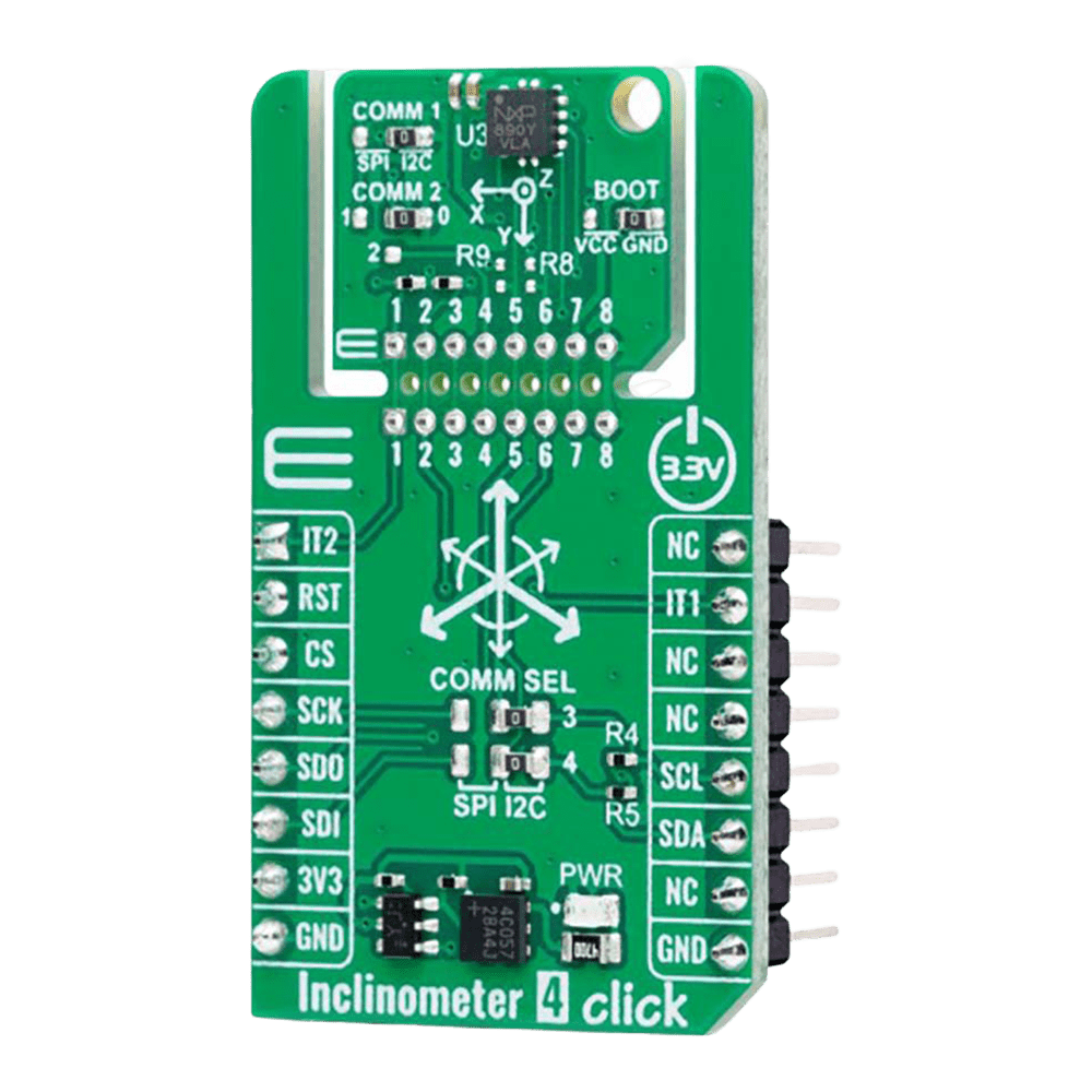 Mikroelektronika d.o.o. MIKROE-6259 Inclinometer 4 Click Board - The Debug Store UK