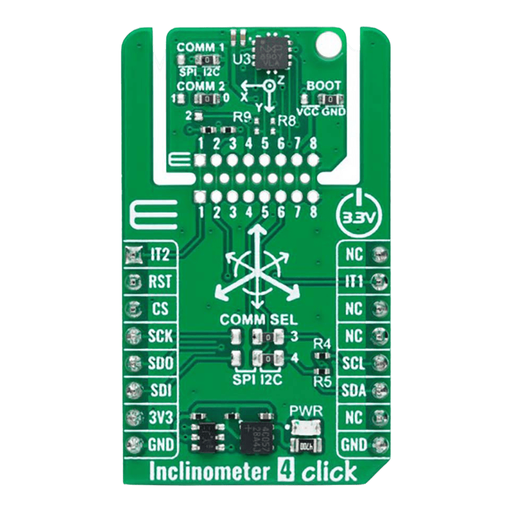 Mikroelektronika d.o.o. MIKROE-6259 Inclinometer 4 Click Board - The Debug Store UK