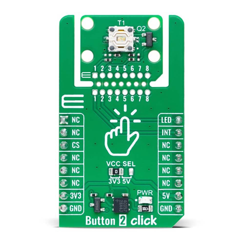 Mikroelektronika d.o.o. MIKROE-6275 Button 2 Click Board - The Debug Store UK