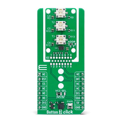 Mikroelektronika d.o.o. MIKROE-6276 Button 3 Click Board - The Debug Store UK