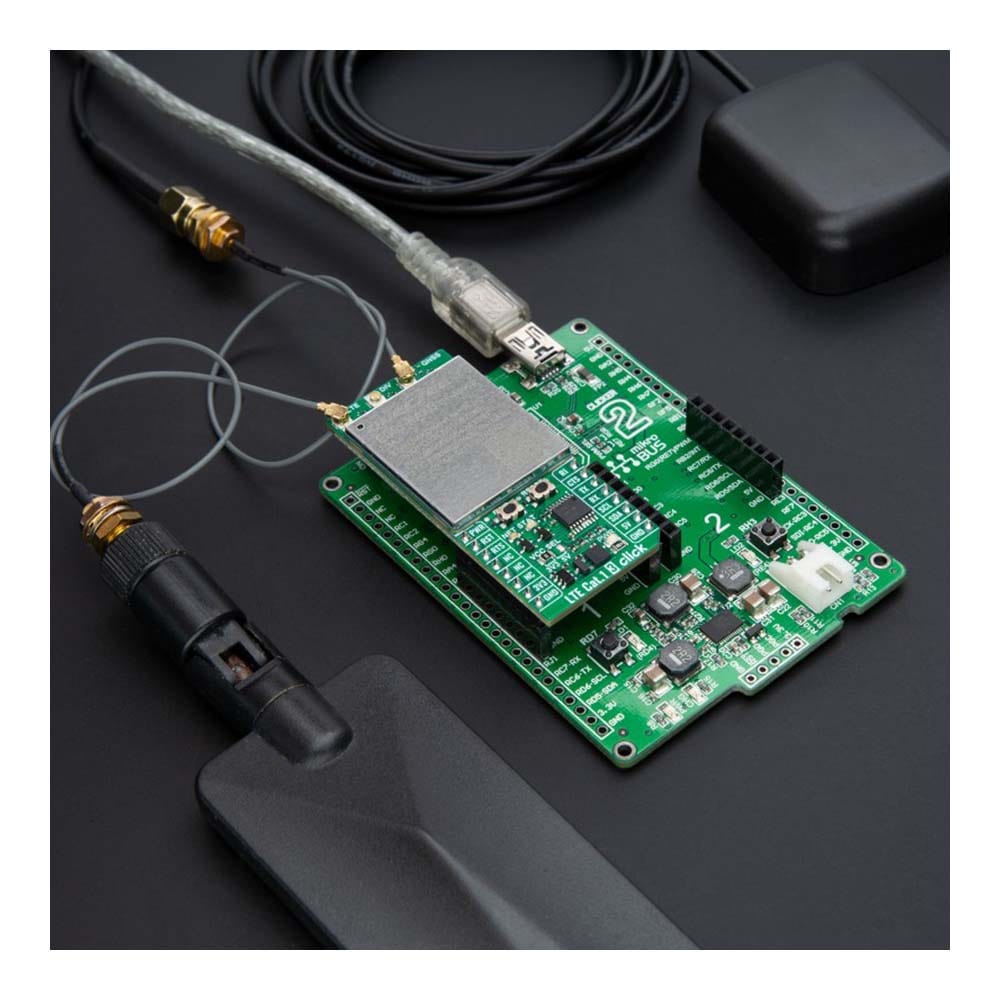 Mikroelektronika d.o.o. MIKROE-6277 LTE CAT.1 3 4G Modem Click Board (North America) - The Debug Store UK