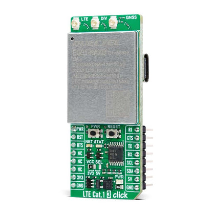 Mikroelektronika d.o.o. MIKROE-6277 LTE CAT.1 3 4G Modem Click Board (North America) - The Debug Store UK