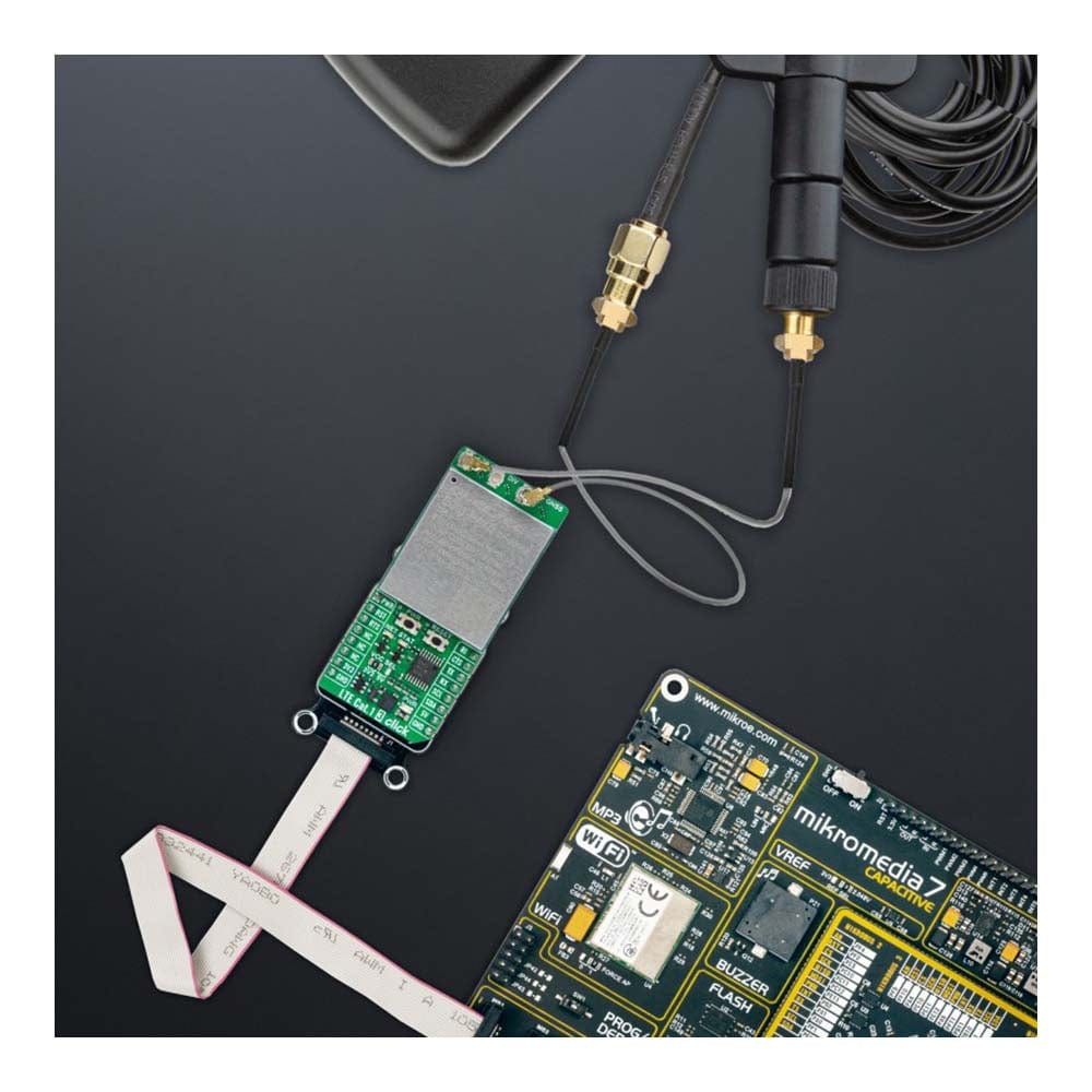 Mikroelektronika d.o.o. MIKROE-6277 LTE CAT.1 3 4G Modem Click Board (North America) - The Debug Store UK