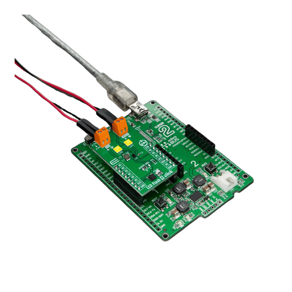 Mikroelektronika d.o.o. MIKROE-6282 LED Flash 4 Click Board™ - Compact LED Driver for Professional Lighting Solutions - The Debug Store UK