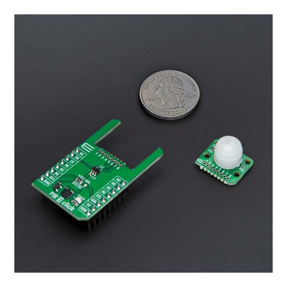 Mikroelektronika d.o.o. MIKROE-6290 PIR 3 Click Board PIR Detector with Excellent EMI Immunity - The Debug Store UK