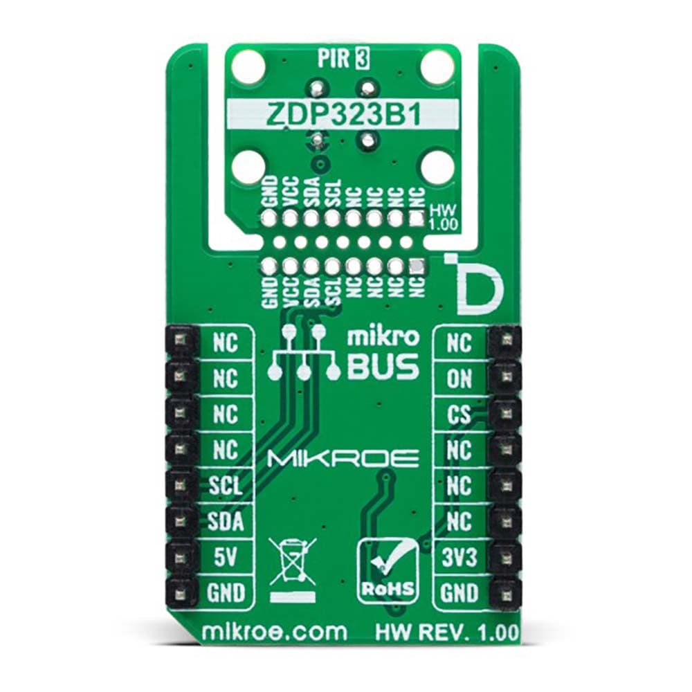 Mikroelektronika d.o.o. MIKROE-6290 PIR 3 Click Board PIR Detector with Excellent EMI Immunity - The Debug Store UK