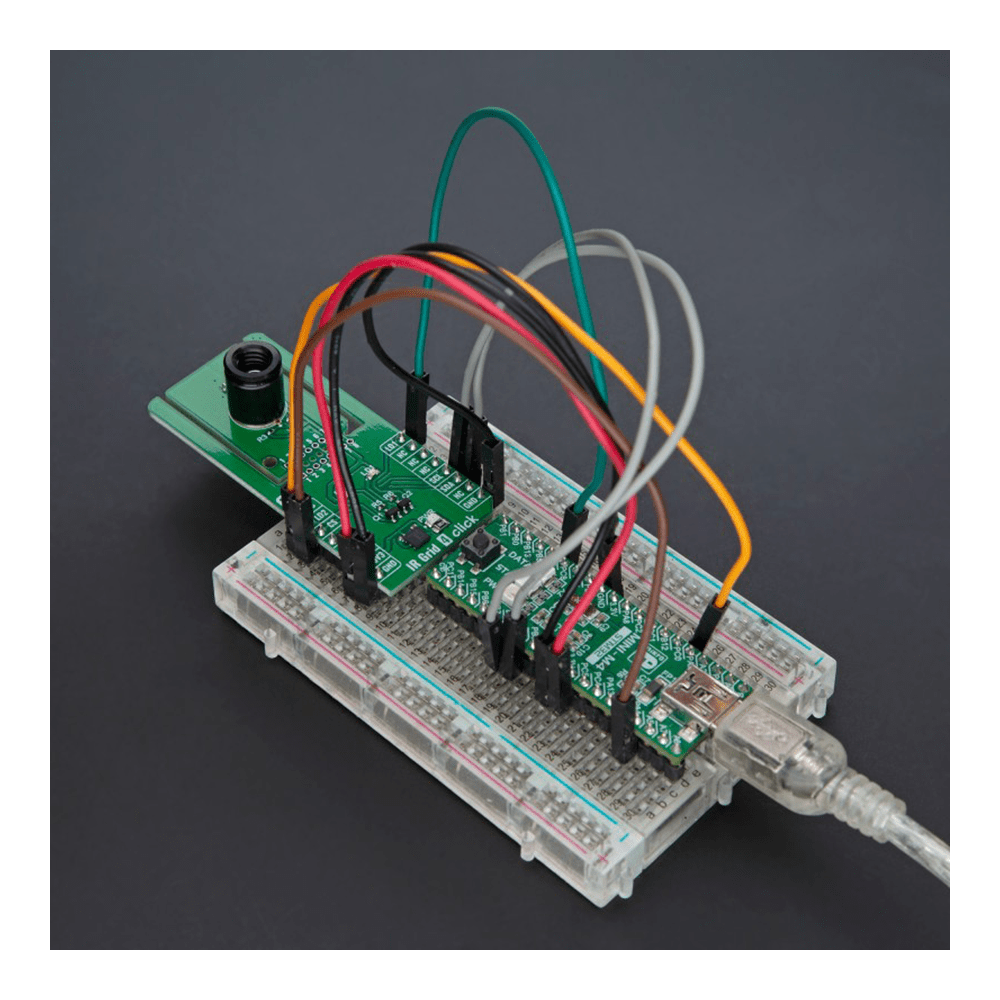 Mikroelektronika d.o.o. MIKROE-6306 IR Grid 4 Click Board™ - High-Precision Thermal Imaging for Engineers - 192-Pixel IR Array - The Debug Store UK