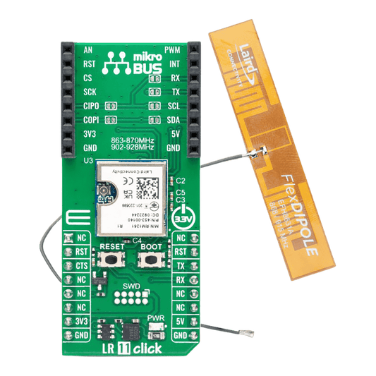 Mikroelektronika d.o.o. MIKROE-6318 LR 11 868MHz Click Board™ - The Debug Store UK