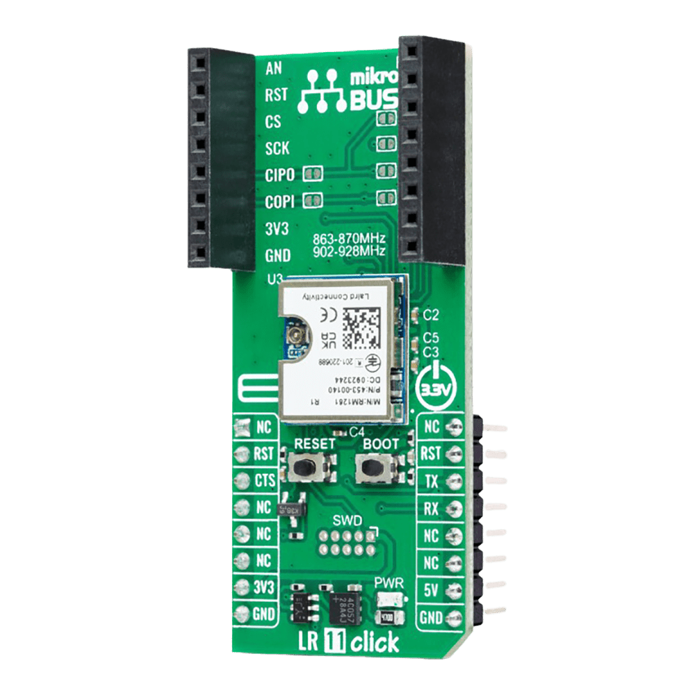 Mikroelektronika d.o.o. MIKROE-6318 LR 11 868MHz Click Board™ - The Debug Store UK