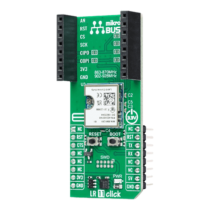 Mikroelektronika d.o.o. MIKROE-6318 LR 11 868MHz Click Board™ - The Debug Store UK