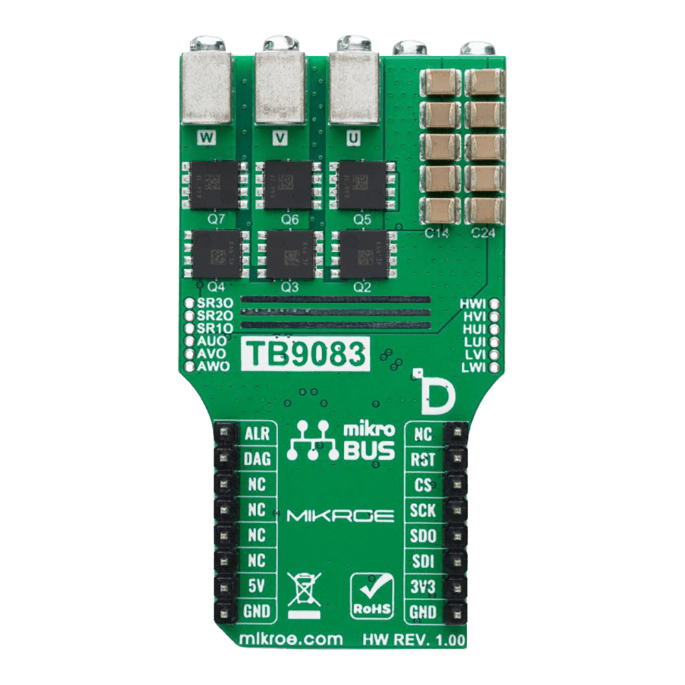 Mikroelektronika d.o.o. MIKROE-6337 Brushless 30 Click Board - Precision Brushless Motor Control Board for Automotive Applications - The Debug Store UK