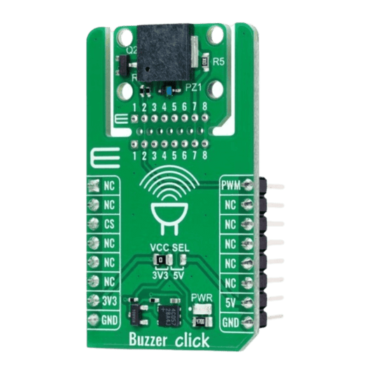 Mikroelektronika d.o.o. MIKROE-6370 Buzzer Click - Compact Sound Signaling Board for Electronic Applications - The Debug Store UK