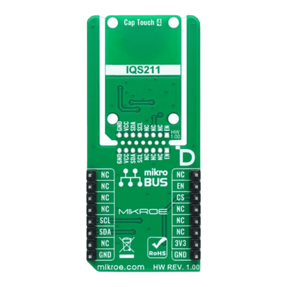 Mikroelektronika d.o.o. MIKROE-6399 Cap Touch 4 Click Board™ - Capacitive Touch Controller for Embedded Applications - The Debug Store UK