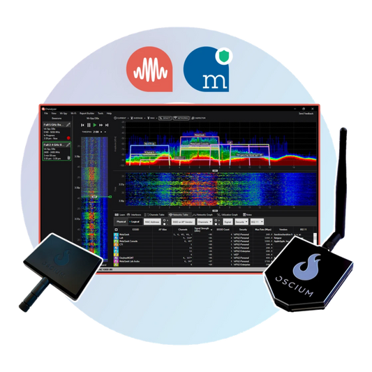 Oscium SPB-2025 OSCIUM Spectrum Bundle (SPB-2025) - Tri-Band Wi-Fi 6E RF Analysis Toolkit - The Debug Store UK