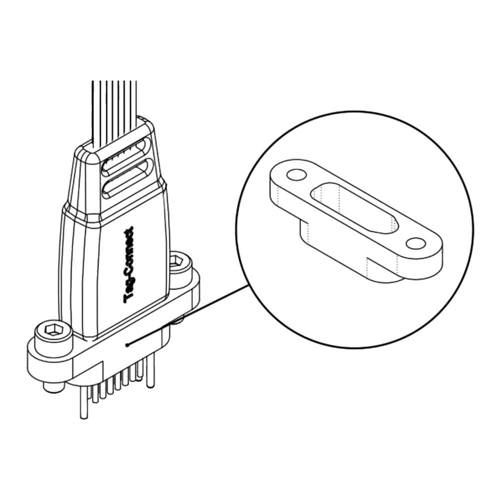 Tag-Connect, LLC TC-MOUNT-10 Tag-Connect Fixture mounting bracket for TC2050-NL cables (TC-MOUNT-10) - The Debug Store UK