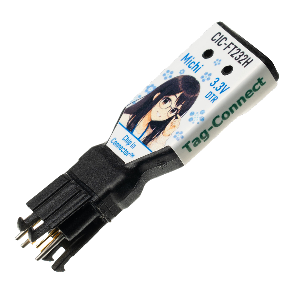 Tag-Connect TC2030-CIC-FT232H-3V3-DTR Chip-in-Connector, front