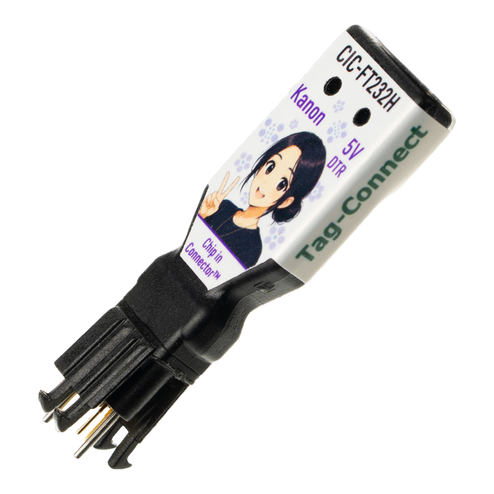 Tag-Connect TC2030-CIC-FT232H-5V-DTR Chip-in-Connector, front