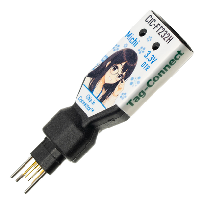 Tag-Connect TC2030-NL-CIC-FT232H-3V3-DTR Chip-in-Connector, front