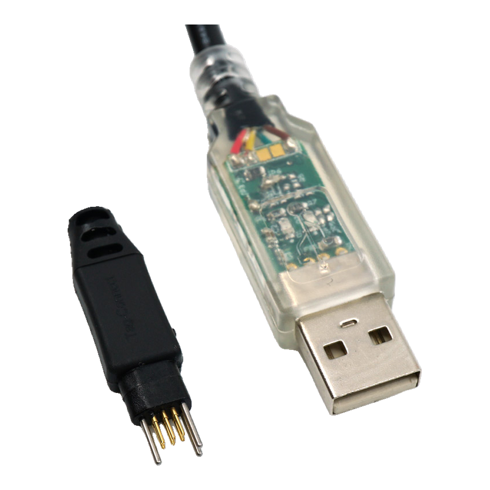 Tag-Connect TC2030-FTDI-C232HD-DTR USB Serial Cable, no-legs version