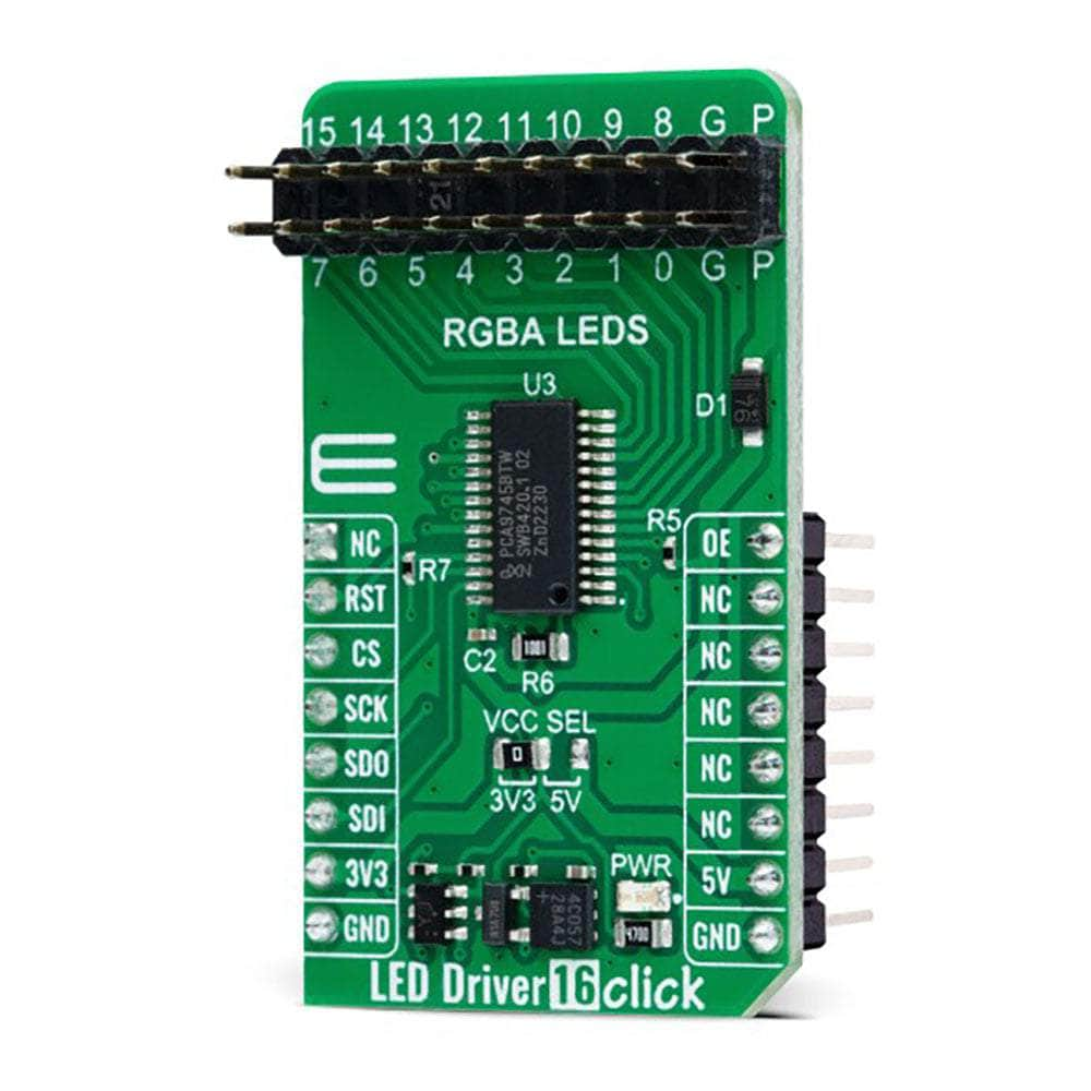 The Debug Store MIKROE-5534 LED Driver 16 Click Board™ - The Debug Store UK