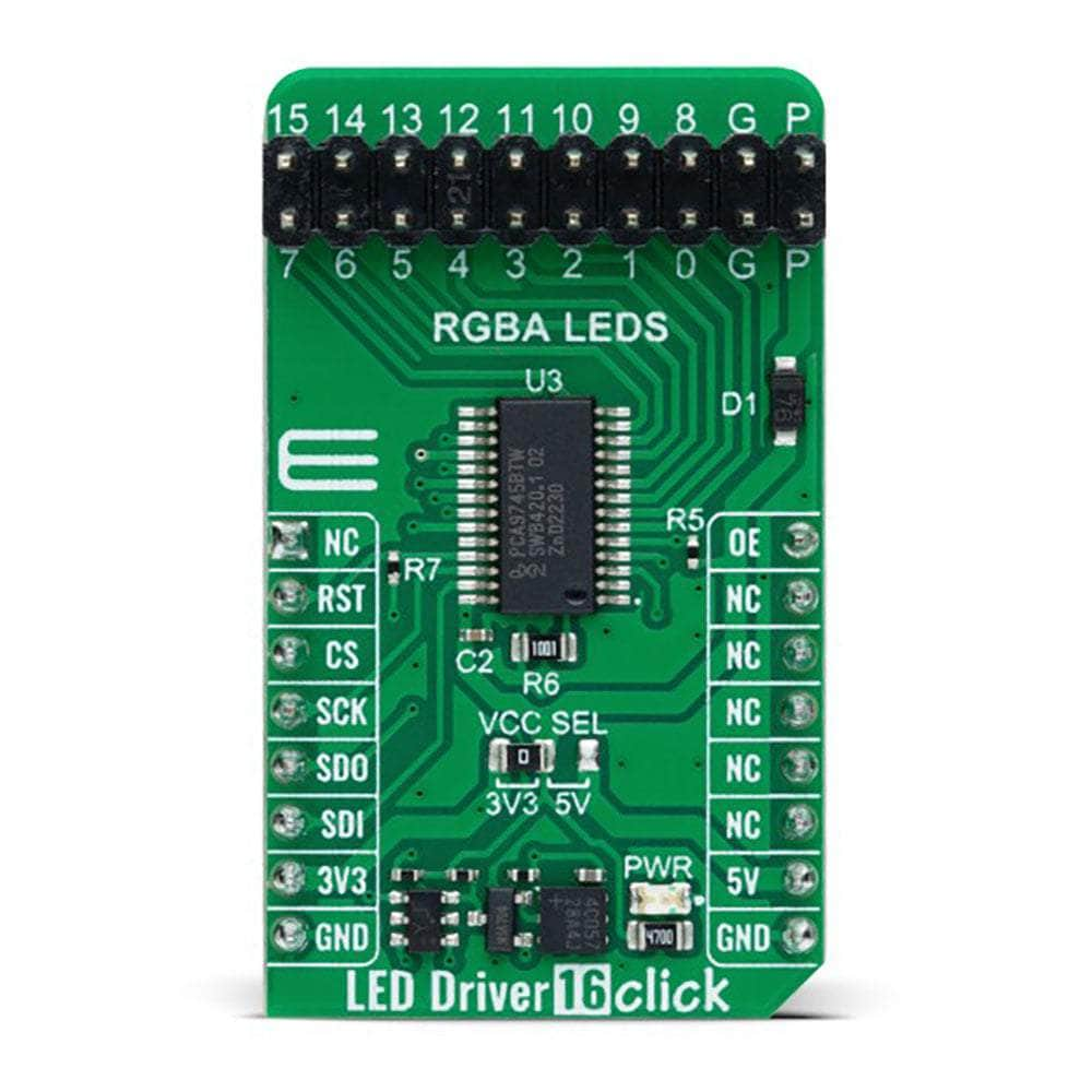 The Debug Store MIKROE-5534 LED Driver 16 Click Board™ - The Debug Store UK