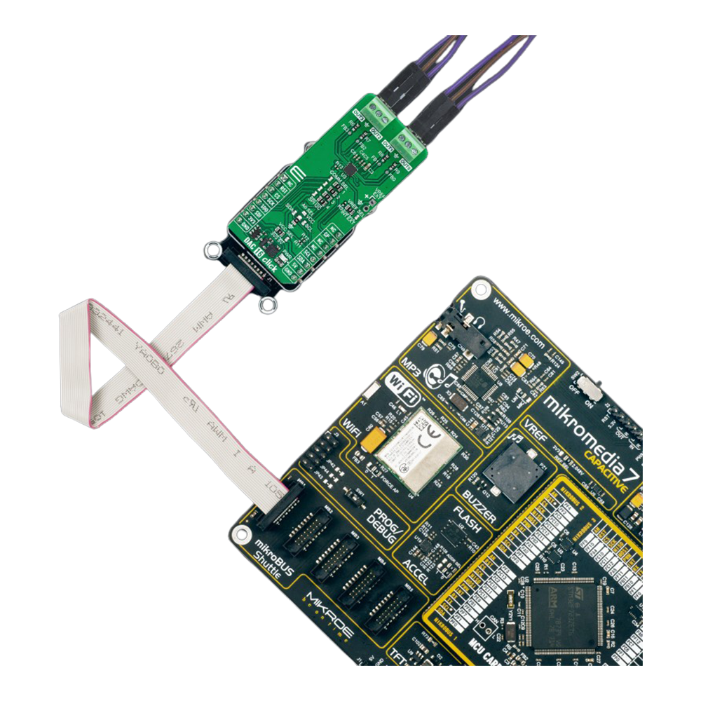 DAC 16 Click Board™ - 12-bit Precision DAC for Voltage and Current Output Applications