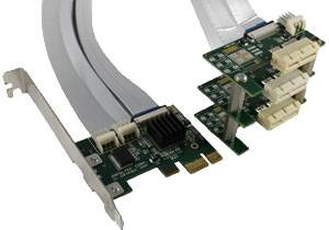 Amfeltec Corp SKU-040-21 Amfeltec SKU-040-21 3-Way x1 PCIe to x1 PCIe Gen2 Splitter (Host) - The Debug Store UK