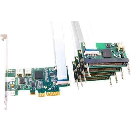 Amfeltec Corp SKU-071-01 Amfeltec x4 PCIe to 4x MiniPCI Splitter, 12" (2.5W) - The Debug Store UK