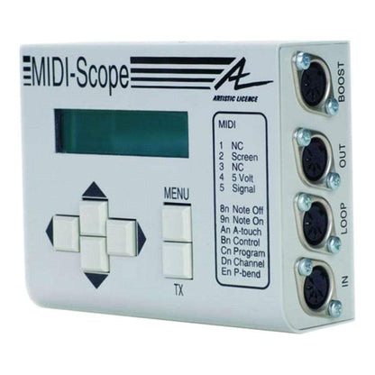 Artistic Licence MIDI-Scope Artistic Licence MIDI-Scope - Handheld MIDI Tester and Analyser - The Debug Store UK