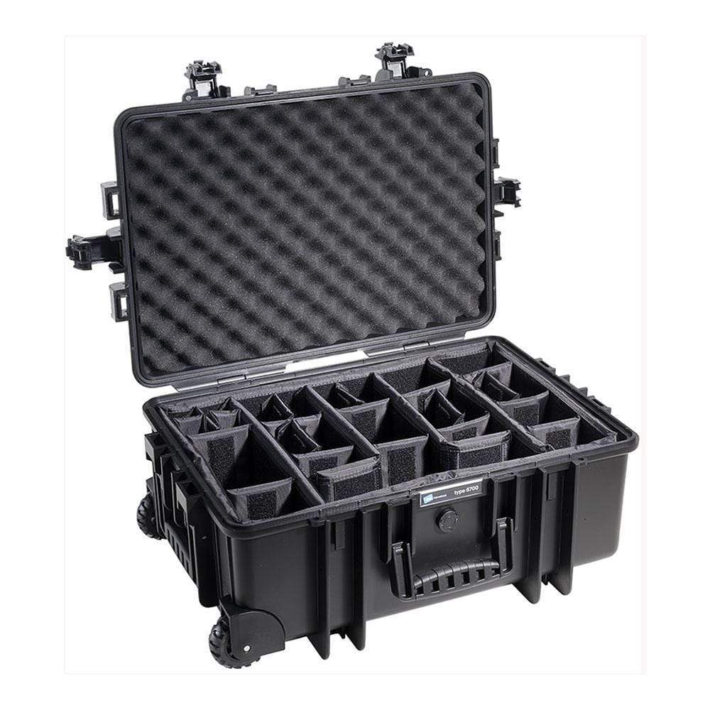 B&W International GmbH Black / Padded Dividers BW6700/B/RPD B&W Type 6700 Rugged Outdoor.Case - The Debug Store UK