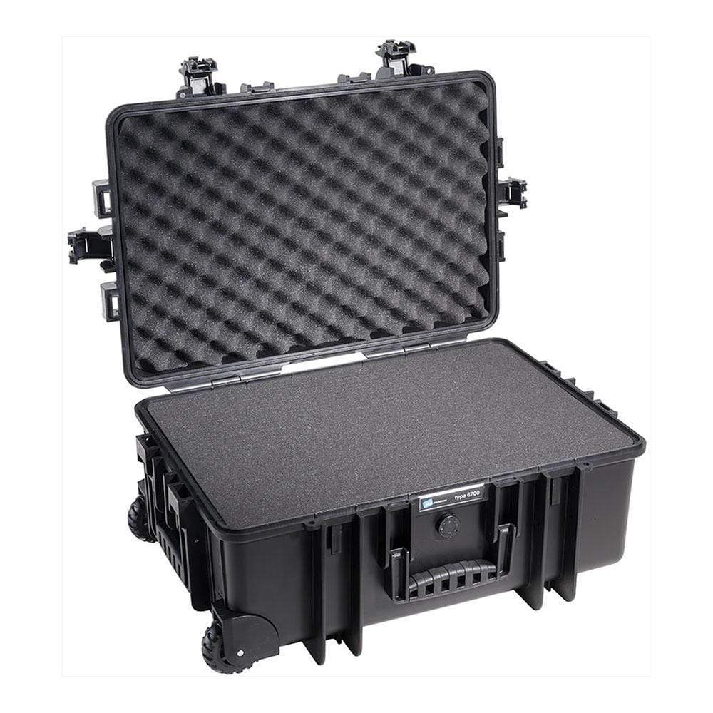 B&W International GmbH Black / Pluckable Foam BW6700/B/SI B&W Type 6700 Rugged Outdoor.Case - The Debug Store UK