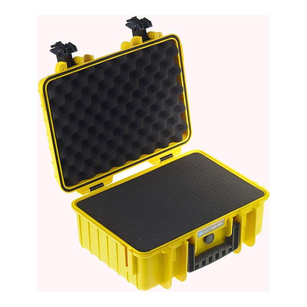 B&W International GmbH Yellow / Pluckable Foam BW4000/O/SI B&W Type 4000 Rugged Outdoor.Case - The Debug Store UK