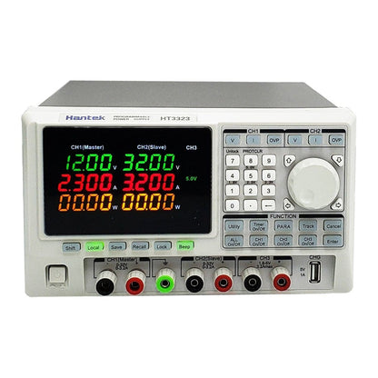 Hantek Electronic Co Ltd HT-3325 Hantek HT3325 Programmable Power Supply 2 x 0-32V, 0-5A; 1.8-5.0V, 3A - The Debug Store UK