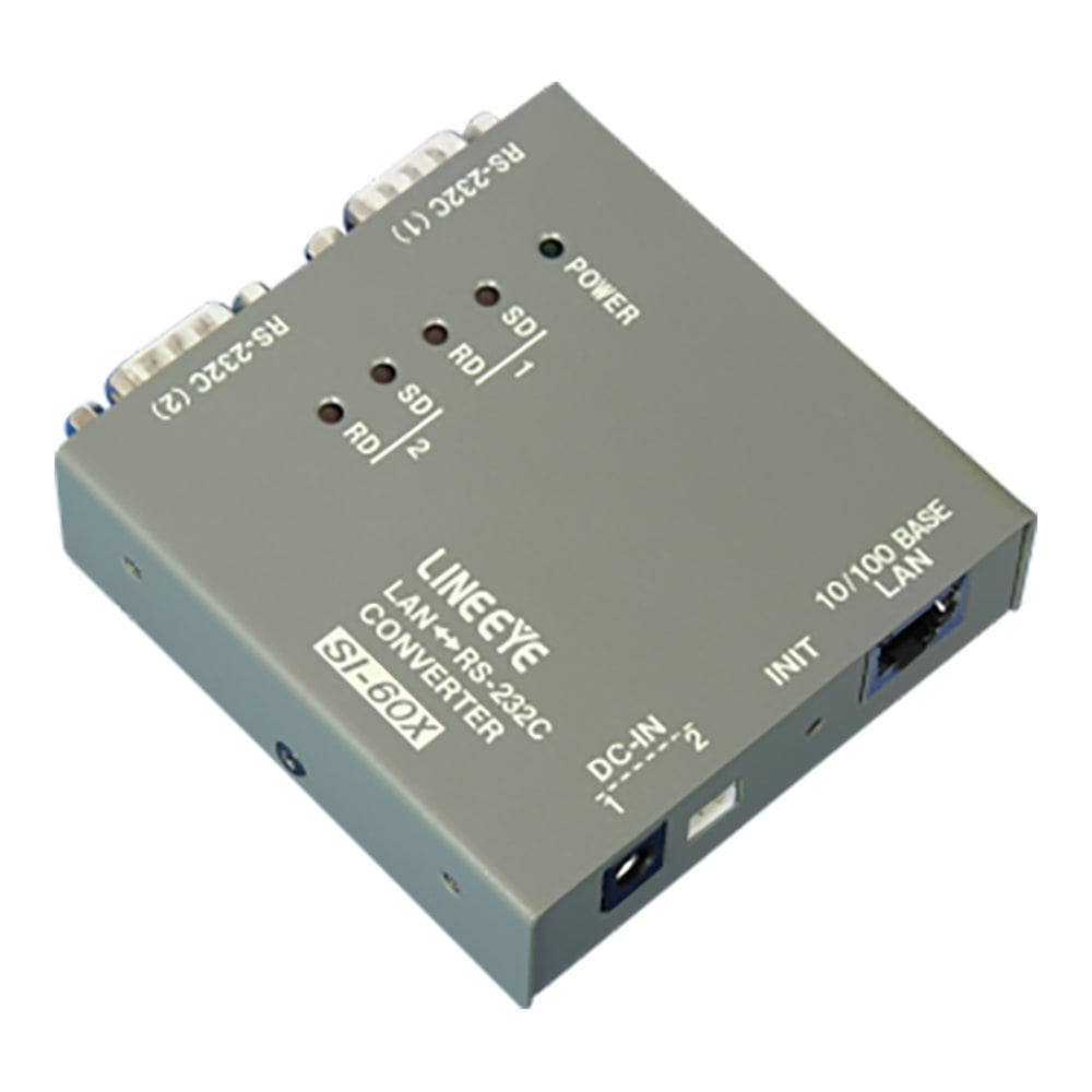 Lineeye Co Ltd SI-60X-E SI-60X Interface Converter (LANnRS-232C x 2port)(Dsub 9pin) - The Debug Store UK