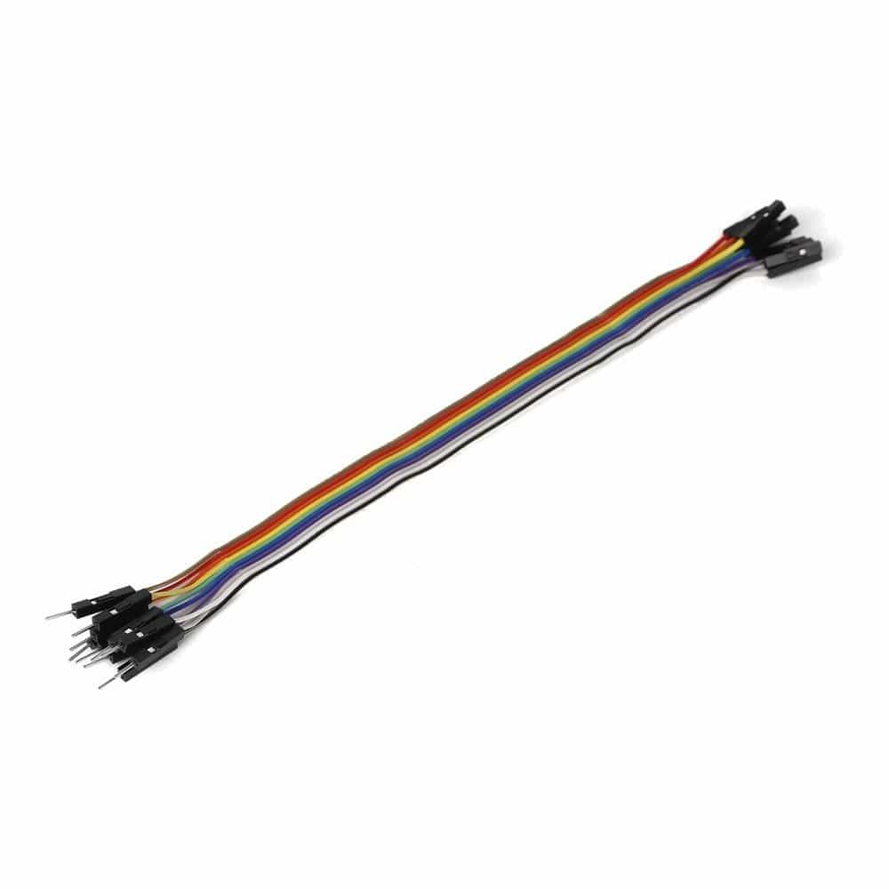Mikroelektronika d.o.o. MIKROE-2308 Ribbon Cable 10-wire, Male/FeMale, 20 cm - The Debug Store UK