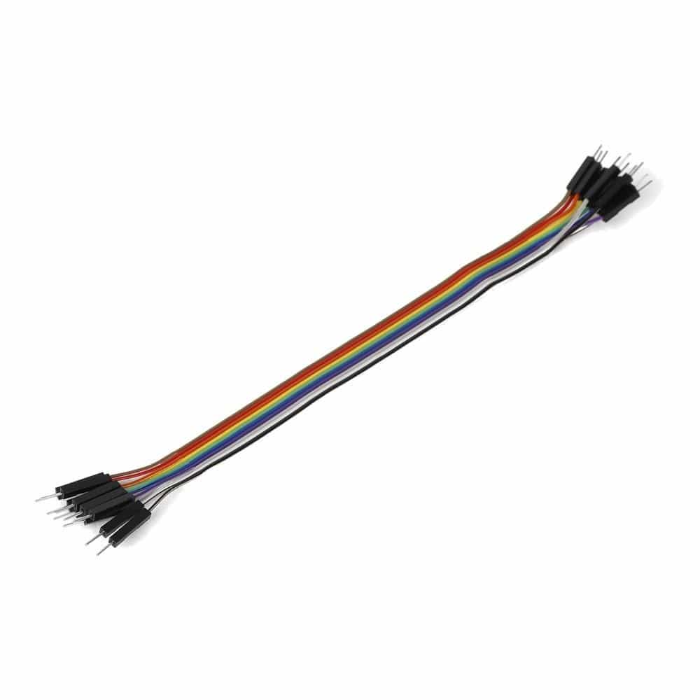 Mikroelektronika d.o.o. MIKROE-2309 Ribbon Cable 10-wire, Male/Male, 20 cm - The Debug Store UK