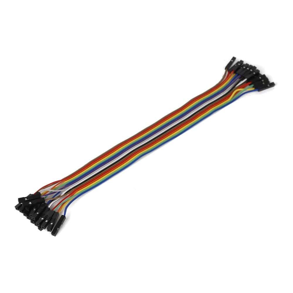 Mikroelektronika d.o.o. MIKROE-2310 Ribbon Cable 16-wire, FeMale/FeMale, 20 cm - The Debug Store UK
