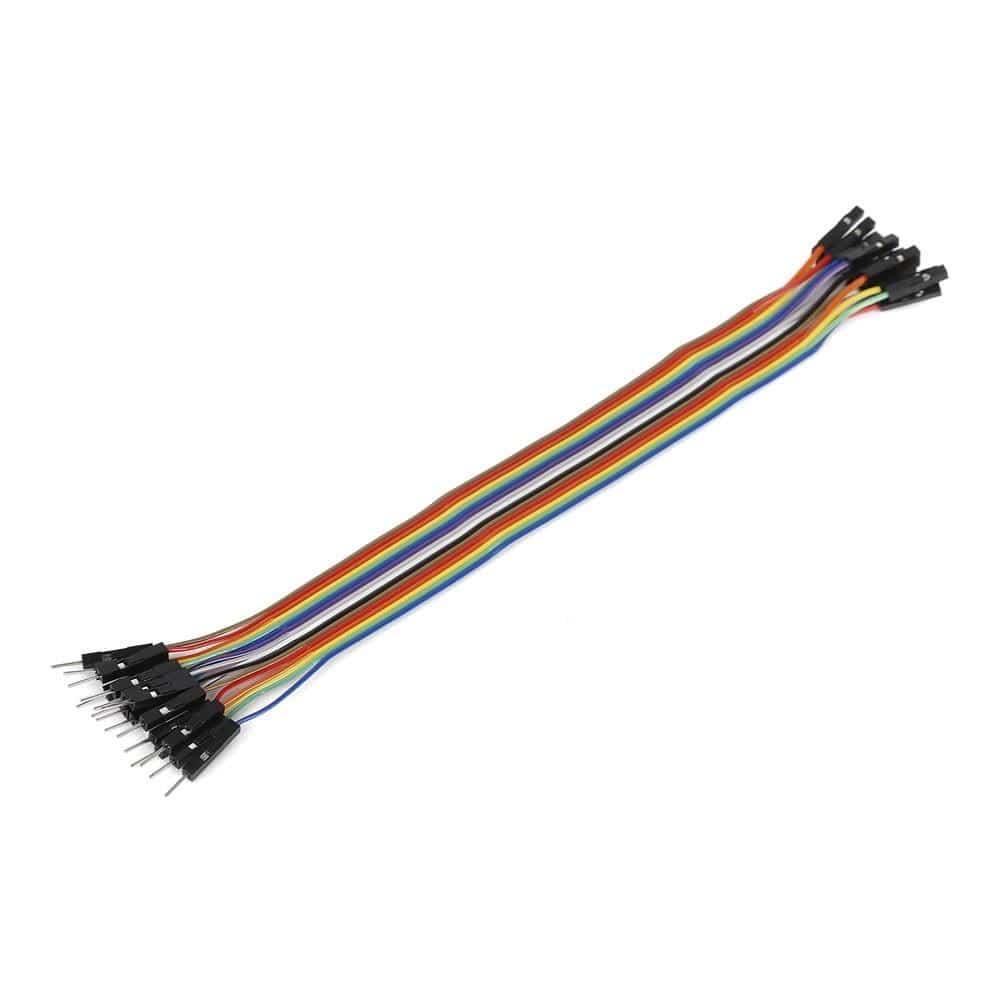 Mikroelektronika d.o.o. MIKROE-2311 Ribbon Cable 16-wire, Male/FeMale, 20 cm - The Debug Store UK