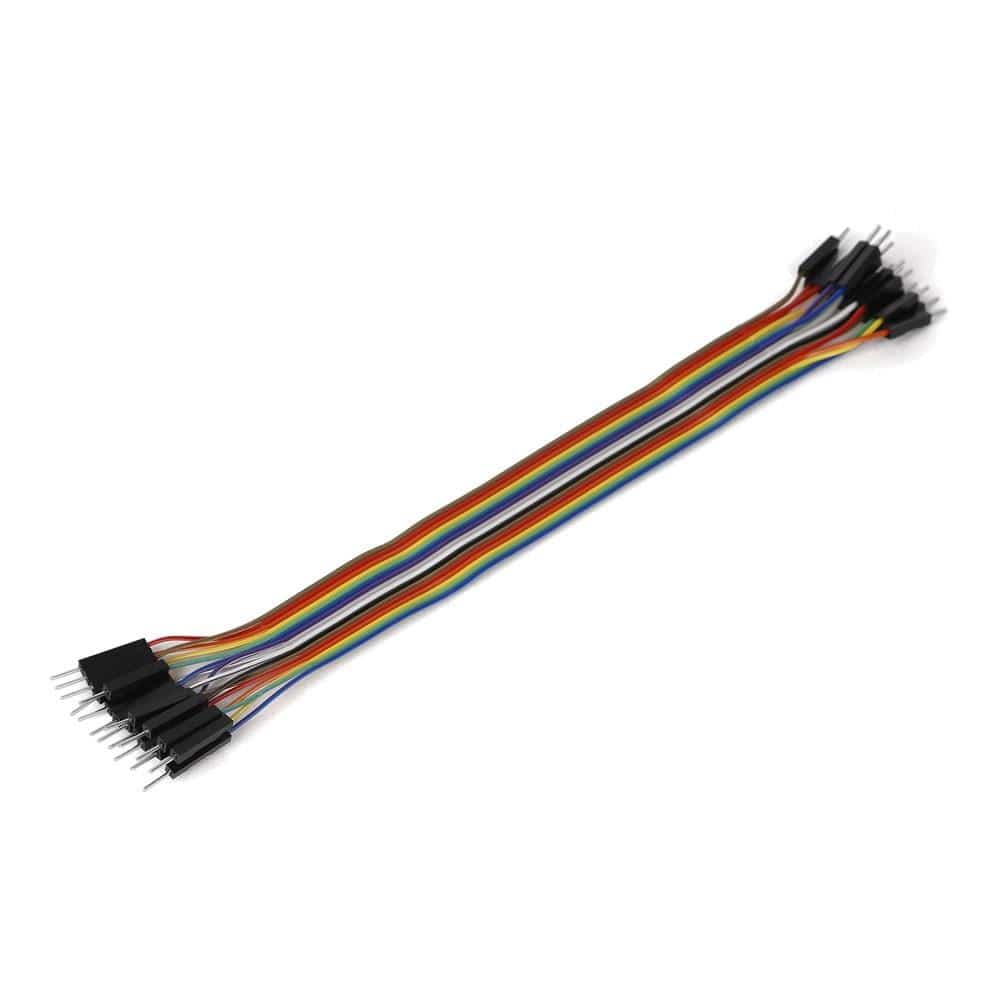 Mikroelektronika d.o.o. MIKROE-2312 Ribbon Cable 16-wire, Male/Male, 20 cm - The Debug Store UK