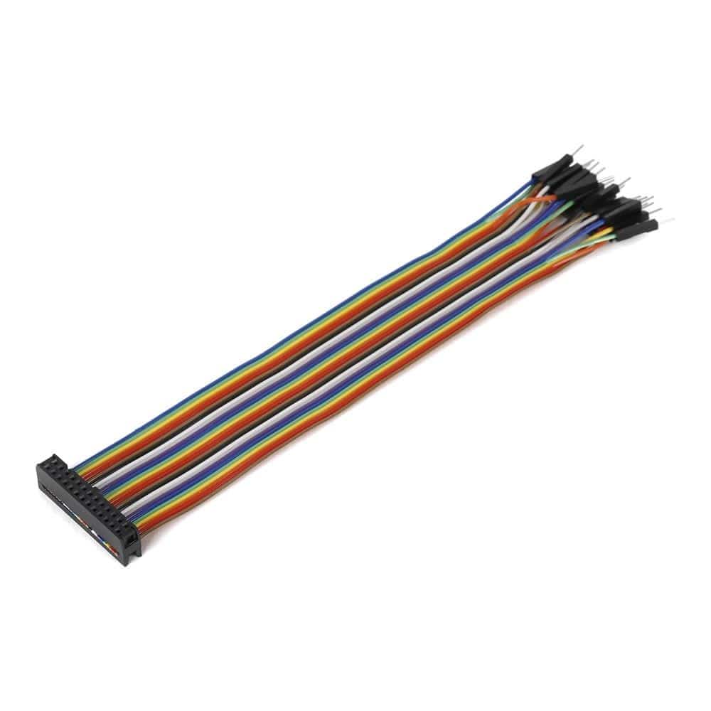 MikroE Ribbon Cable 26-wire, Female IDC/Male, 20 cm (MIKROE-2316 ...
