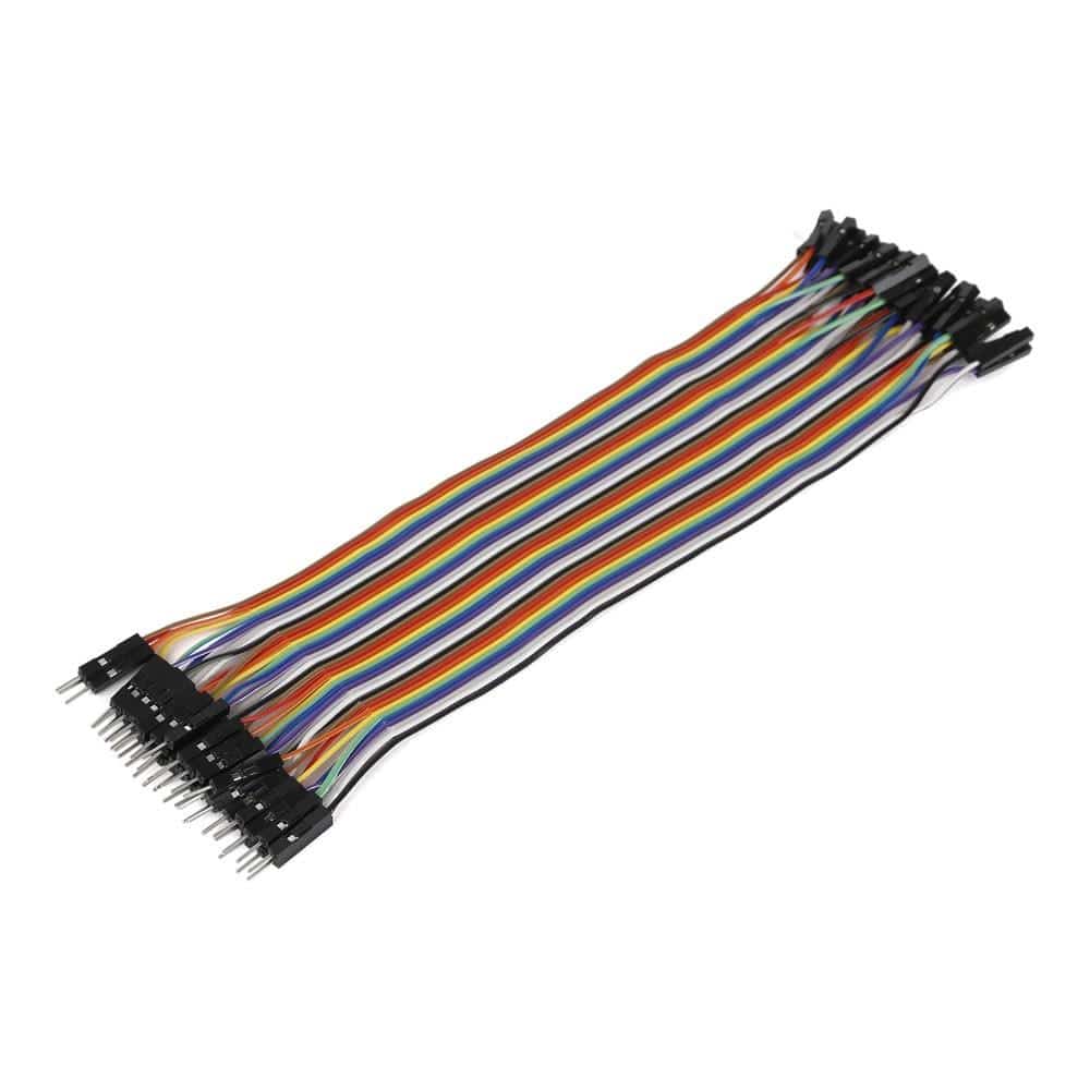 Mikroelektronika d.o.o. MIKROE-2314 Ribbon Cable 40-wire, Male/FeMale, 20 cm - The Debug Store UK