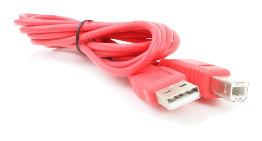 Mikroelektronika d.o.o. MIKROE-975 USB Cable A to B - RED - The Debug Store UK